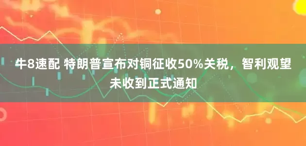 牛8速配 特朗普宣布对铜征收50%关税，智利观望未收到正式通知
